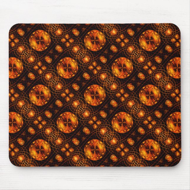 Gold Moderner Boho-Eleganter Abstrakter Kunststil  Mousepad (Vorne)