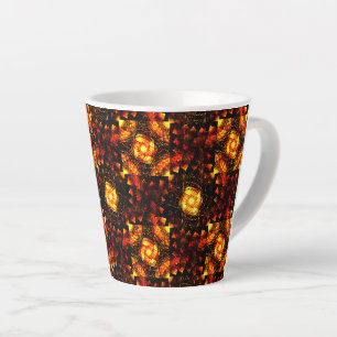 Gold Modernes Boho Elegantes Abstrakte Kunstmuster Milchtasse