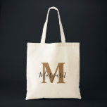 Gold Monogram Black Script Name Tragetasche<br><div class="desc">Gold Monogram Black Script Name Tote Bag. Can be given as gift to family and friends on their Birthday and Christmas.</div>