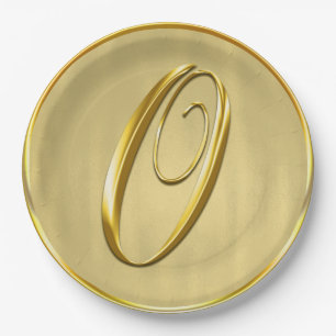 Gold Monogram O Wedding Custom Monogram Weddings Pappteller