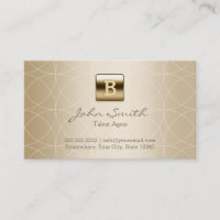Gold Monogram Talent Agent