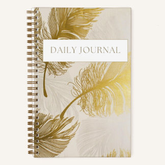 Gold Monstera Softcover Journal mit Links Notizbuch