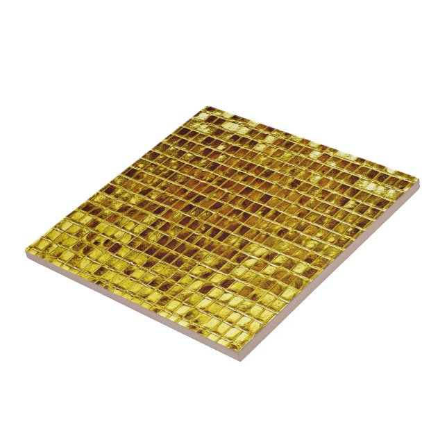 Gold Mosaic Tiles Elegant Moderner Luxus Fliese (Seite)