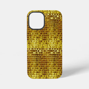 Gold Mosaik Elegant Glam Stilvolle Luxus Moderne iPhone 12 Mini Hülle