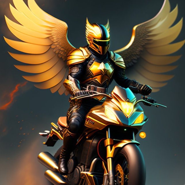 Gold Motorrad Motorrad Motorcross Sport Krawatte (Von Creator hochgeladen)
