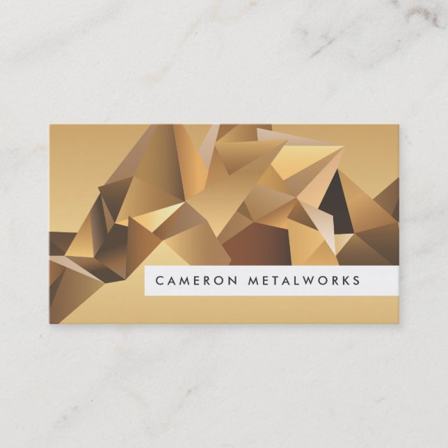 GOLD MOUNTAIN Designer Business Card Visitenkarte (Vorderseite)