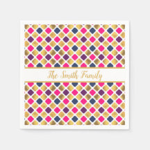 Gold Multicolor Quatrefolienmuster
