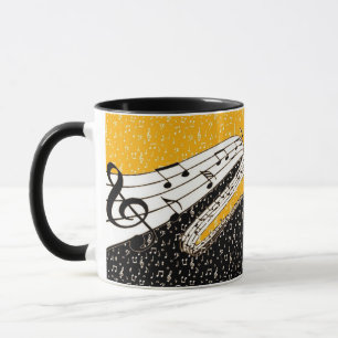 Gold-Musik Tasse