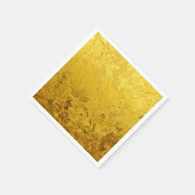 GOLD-Muster / Blattgold Serviette (Ecke)