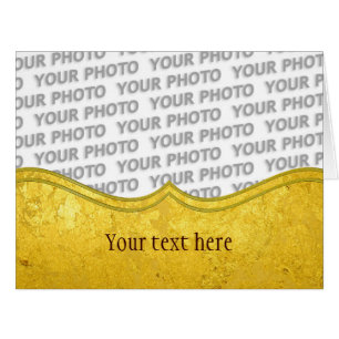 GOLD-Muster / Goldblatt + Foto & Text