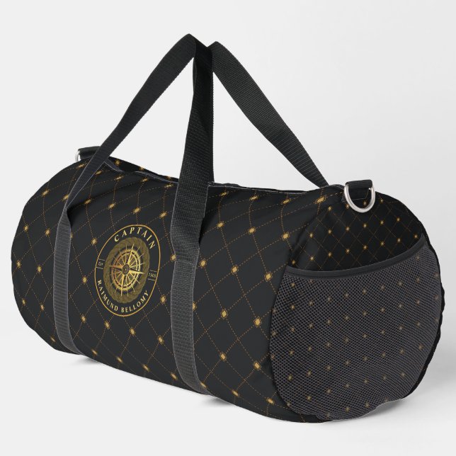 Gold Nautical Duffle Bag (Rechte Ecke)
