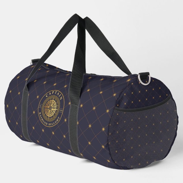 Gold Nautical Duffle Bag (Rechte Ecke)