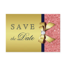 Gold Navy Korallensequenzen Diamonds Bow Save the 