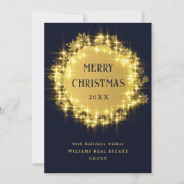 Gold Navy SparkLICHT Weihnachten im Unternehmen