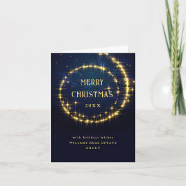 Gold Navy SparkLICHT Weihnachten im Unternehmen