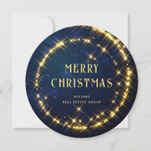 Gold Navy SparkLICHT Weihnachten im Unternehmen