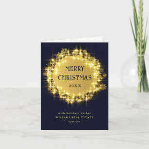 Gold Navy SparkLICHT Weihnachten im Unternehmen