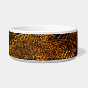 Gold Net Große Keramik Pet Bowl Napf