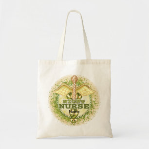 Gold Night Nurse Caduceus Tragetasche