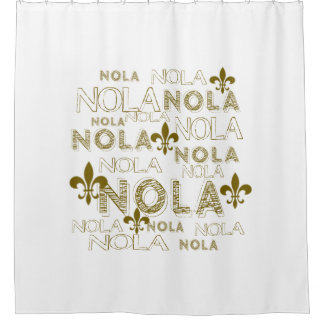 Gold NOLA NOLA NOLA Duschvorhang