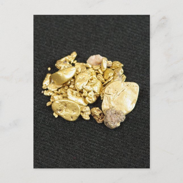 Gold Nuggets Postkarte (Vorderseite)