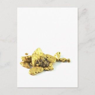 Gold Nuggets Postkarte