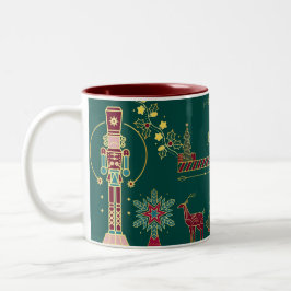 Gold Nutcracker Festliche Personalisierte Weihnach Zweifarbige Tasse