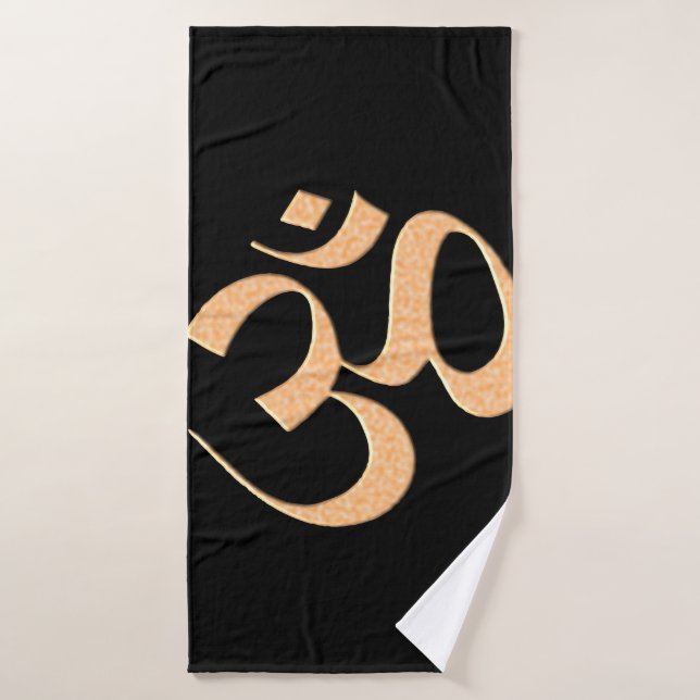 Gold Om  (Serviette de bain)