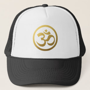 Gold-OM-Symbol-Hut Truckerkappe