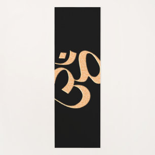 Gold Om Yogamatte