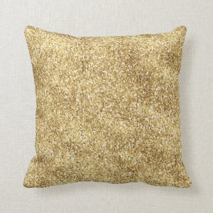 Gold Ombre Glitzer   Kissen