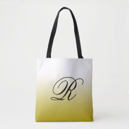 Gold Ombre über jede Farbe mit Monogramm Tasche