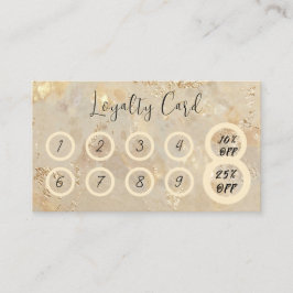 Gold Opal Custom Business Loyalty Punch Card Treuekarte