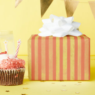 Gold Orange und Creme Not Vintag Steampunk Geschenkpapier