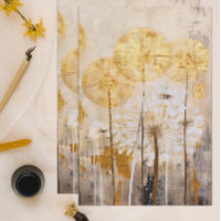 Gold Oriental Floral Modern