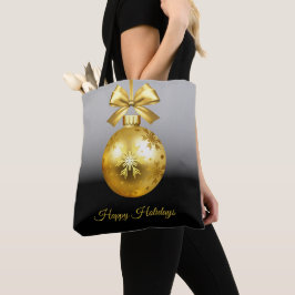 Gold Ornament Holiday Tote Bag Tasche
