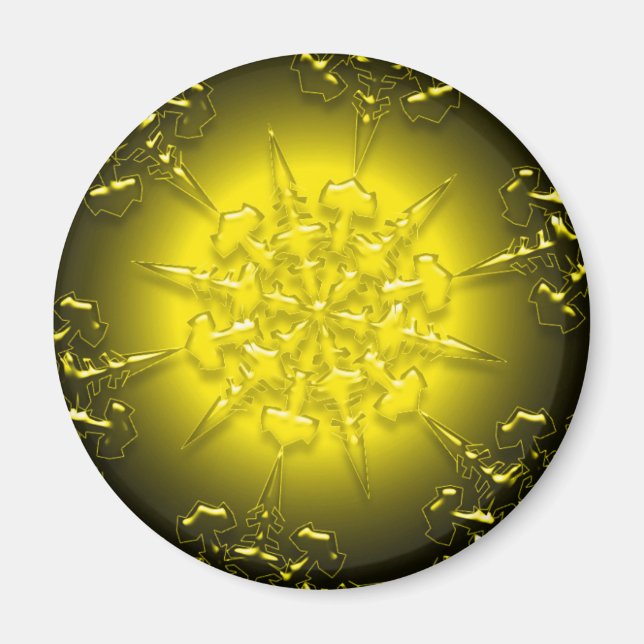 Gold Ornament Magnet (Vorne)