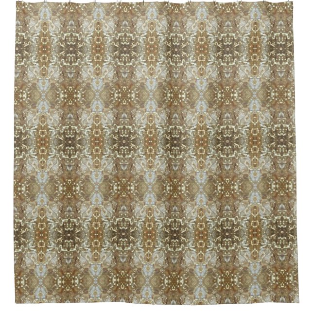Gold Overlay Duschvorhang (Vorderseite)