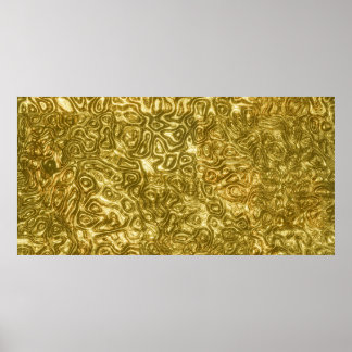 Gold Paint Design: Luxuriös und künstlerisch metal Poster