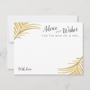 Gold Palm Feuille Mariage Conseils et cartes de so