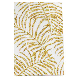 Gold Palm Gift Bag Mittlere Geschenktüte