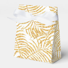 Gold Palm Gift Favor Box Geschenkschachtel