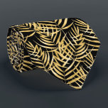 Gold Palm Tree Fronds Tropical Black Krawatte<br><div class="desc">Tropische goldene Palmenfronten auf schwarzem Hintergrund (oder in beliebiger Farbe),  dieser Männerhals ist cool für das Büro,  eine Nacht auf der Stadt,  eine Hochzeit,  für den Bräutigam oder Trauzeuge oder als Geschenk für Ihren Ehemann,  Papa,  Bruder oder besten Freund. Machen Sie eine Aussage! Mehr Designs in unserem Geschäft.</div>