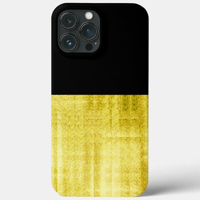 Gold Paneel Black Case-Mate iPhone Hülle (Rückseite)