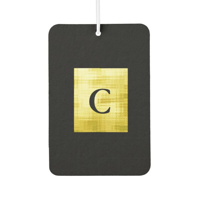 Gold Paneled Black-II Autolufterfrischer (Vorderseite)