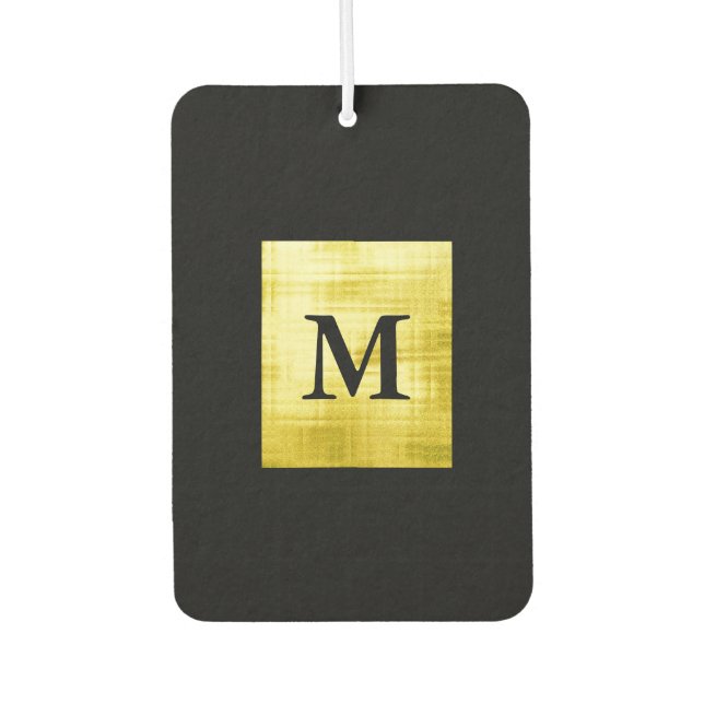Gold Paneled Black-II Autolufterfrischer (Vorderseite)