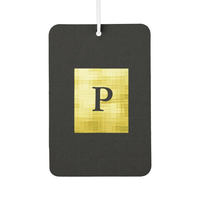 Gold Paneled Black-II Autolufterfrischer (Vorderseite)