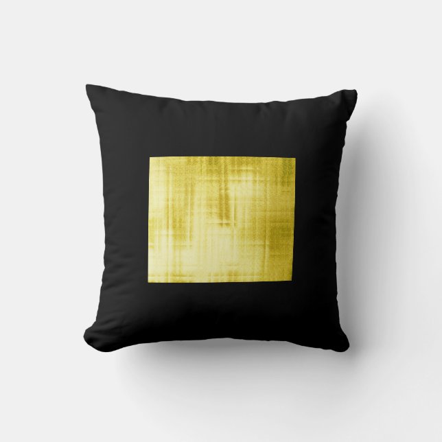 Gold-Paneled Black -II Kissen (Vorderseite)