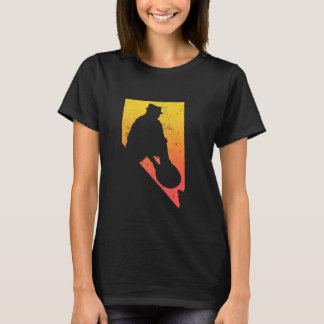 Gold Panner Nevada Staat Silhouette - Goldvorberei T-Shirt