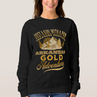 Gold Panning   USA Nugget Love Arkansas Outdoors Sweatshirt